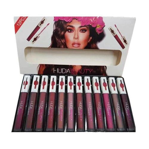 Huda Beauty Matte Gloss - 12 Pcs