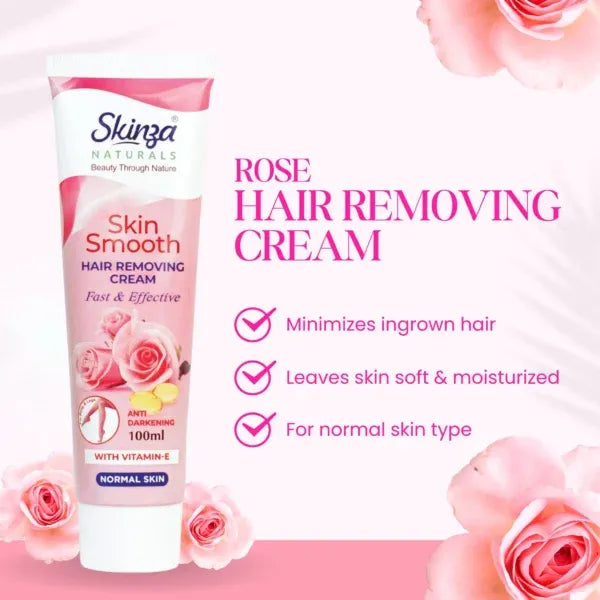 Skinza Rose Hair Removing Cream - 100ml