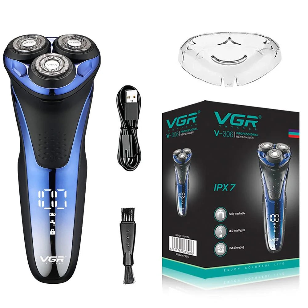 VGR V-306 Wet & Dry 3 Head Electric Shaver