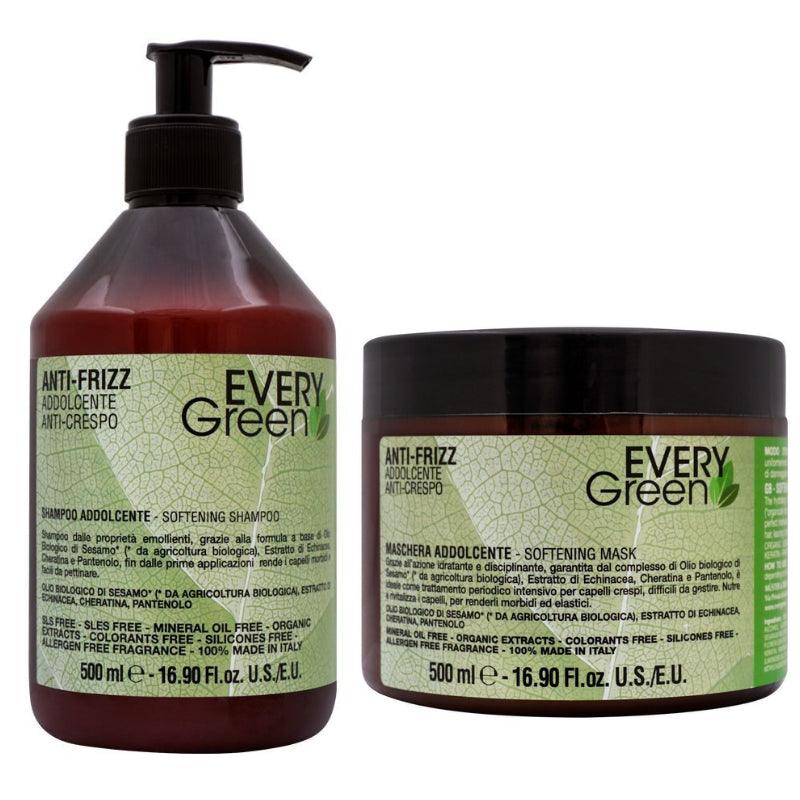 Every Green Anti-Frizz Softening Hair Care 500ml (Made in Italy)