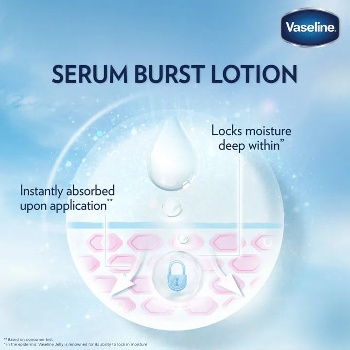 Vaseline Gluta-Hya Serum Burst UV Lotion - Flawless Bright - 200ml