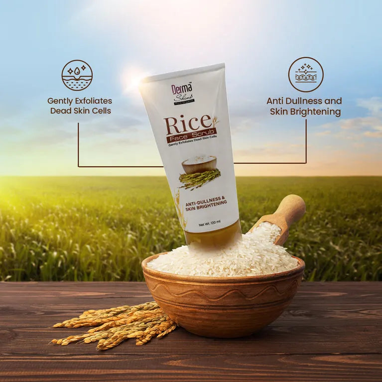 Derma Shine Rice Face Scrub - 120ml