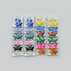 Matte Colorful Butterfly Drop Earring - Each