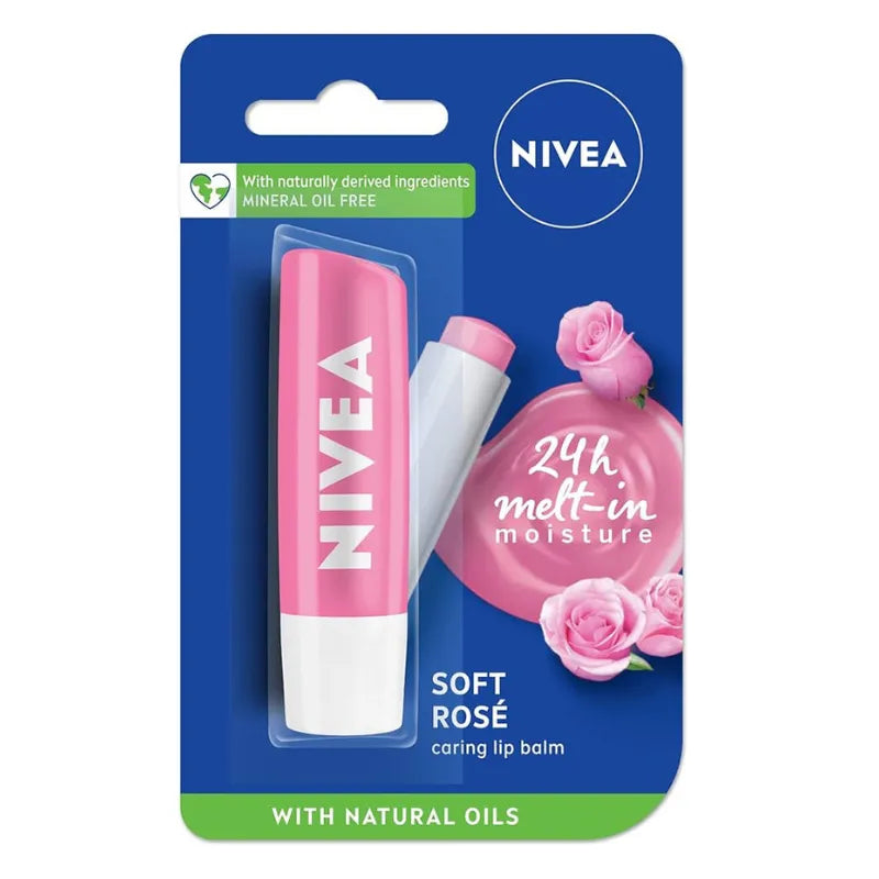 Nivea Soft Rose Lip Care - 4.8g