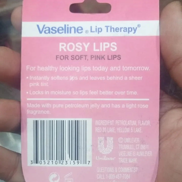 Vaseline Lip Therapy Lip Balm Rosy Lips - 7g