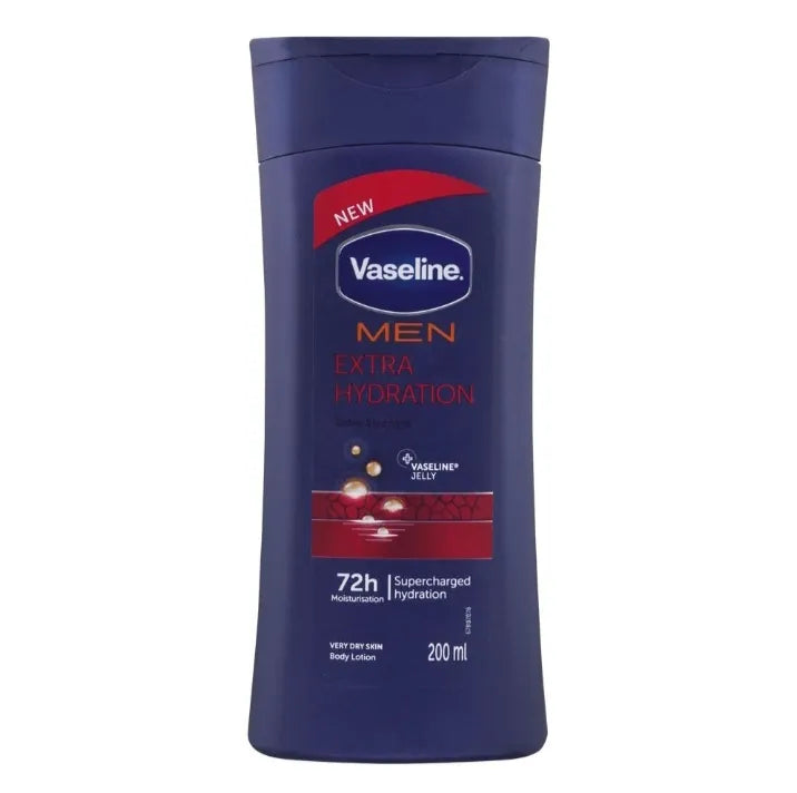 Vaseline Men Extra Hydration 72H Body Lotion - 200ml