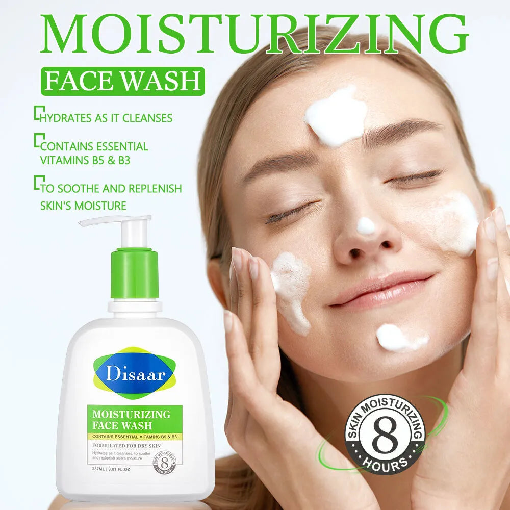 Disaar Moisturizing Face Wash with Amino Acids, Vitamin B5 & B3 - 237ml