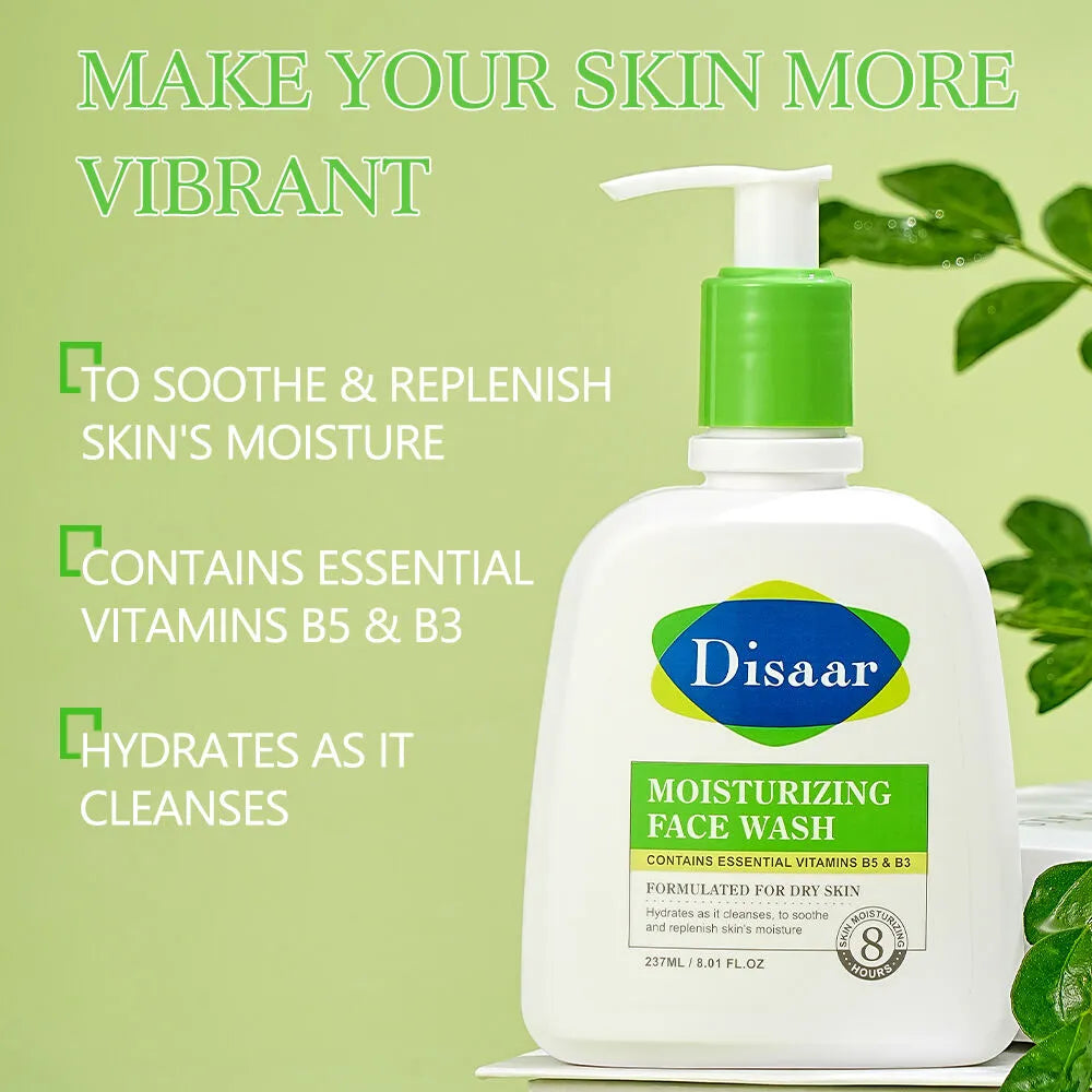 Disaar Moisturizing Face Wash with Amino Acids, Vitamin B5 & B3 - 237ml