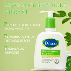 Disaar Moisturizing Face Wash with Amino Acids, Vitamin B5 & B3 - 237ml