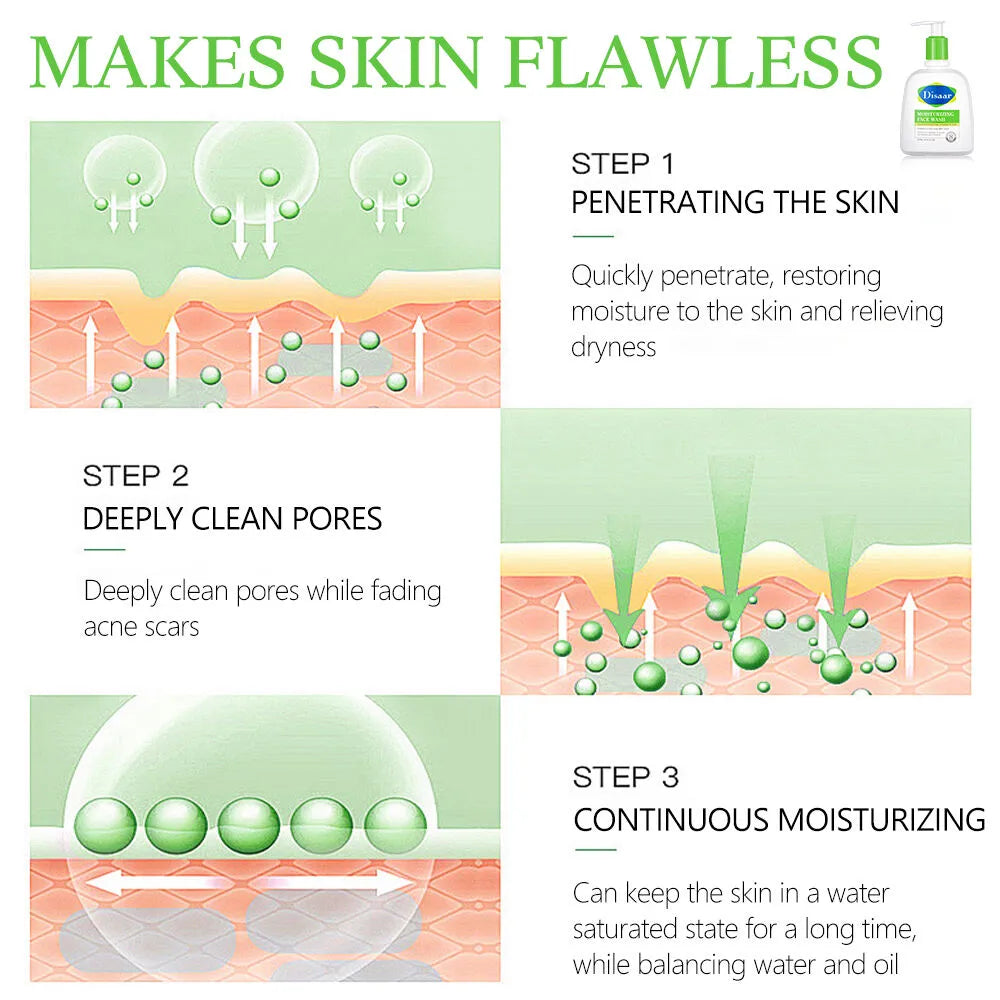 Disaar Moisturizing Face Wash with Amino Acids, Vitamin B5 & B3 - 237ml