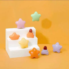 Beauty Glelanzi 8pcs Mini Star Shape Velvet Lipstick Long-lasting Waterproof