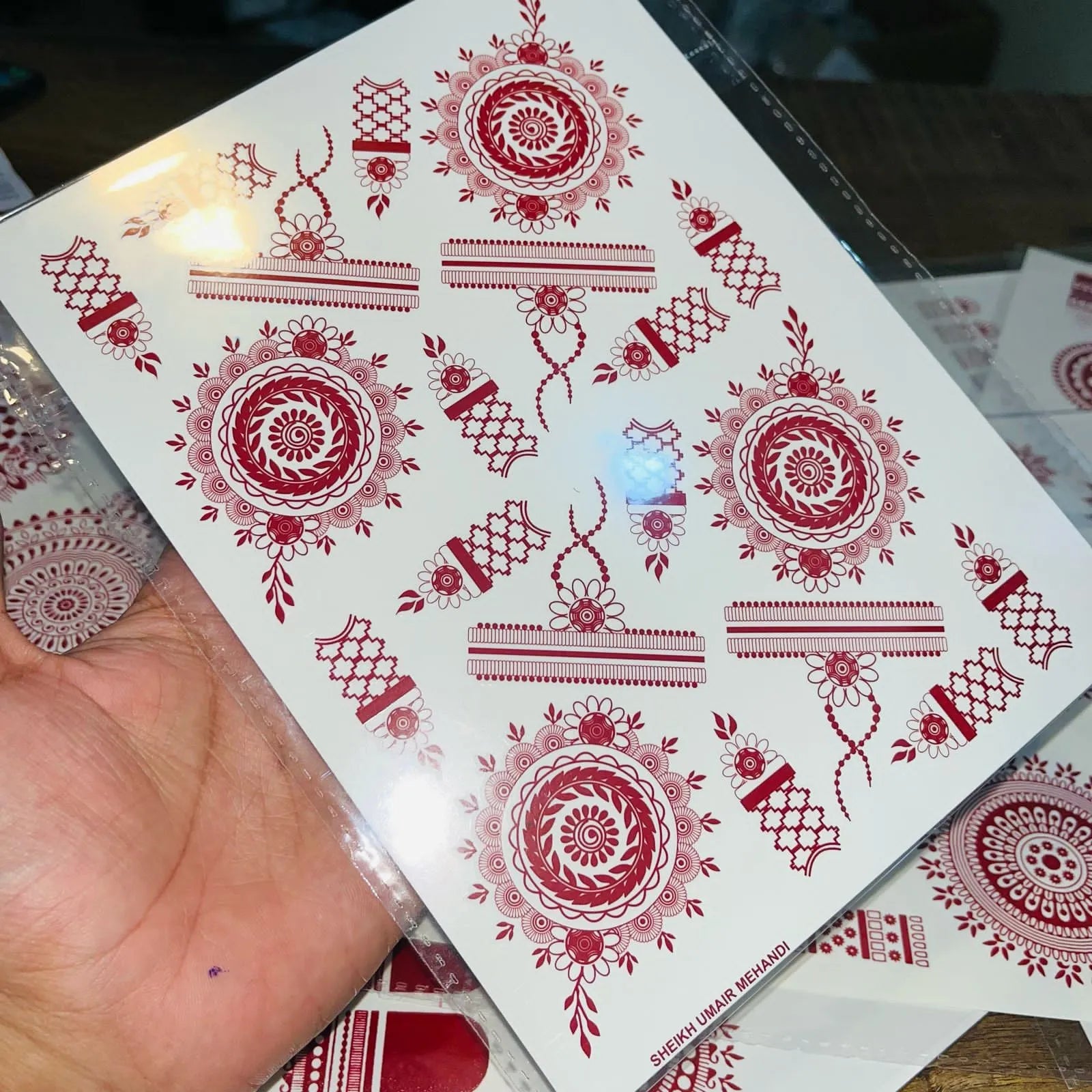 Simple Aesthetic Full Hand Sticker Tatto Mehndi