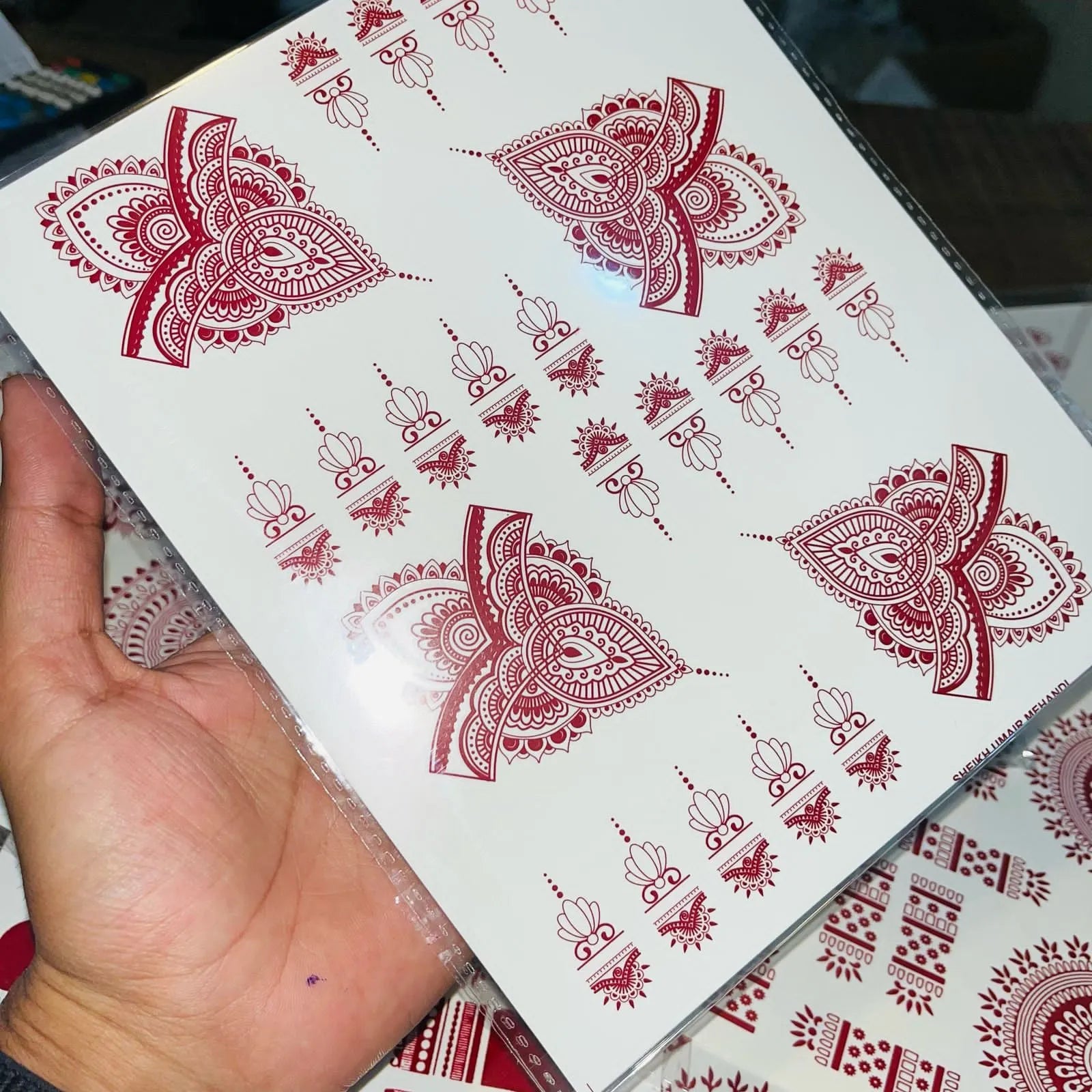 Simple Aesthetic Full Hand Sticker Tatto Mehndi