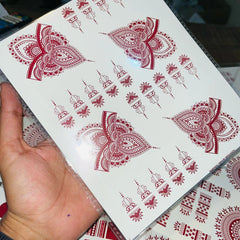 Simple Aesthetic Full Hand Sticker Tatto Mehndi