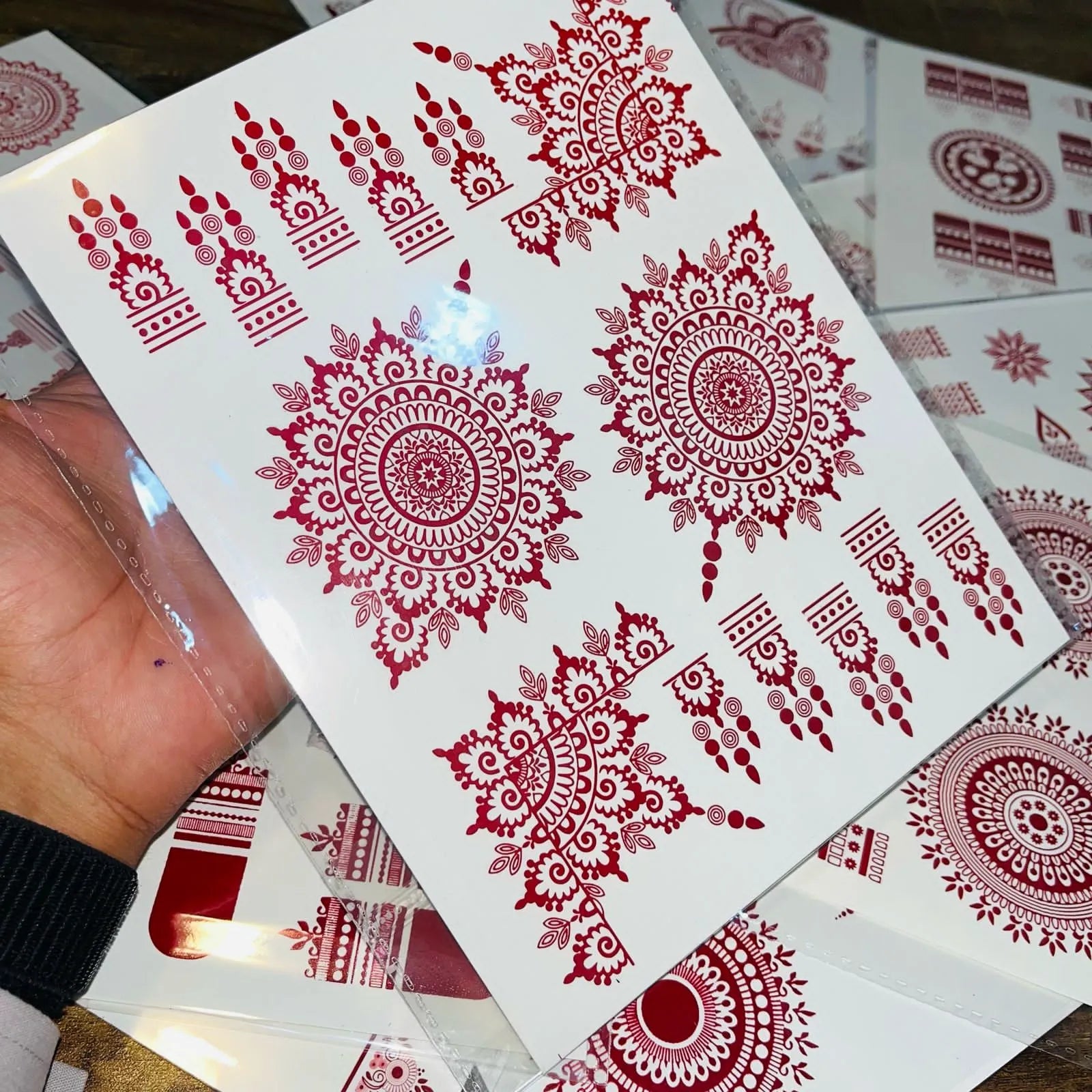 Simple Aesthetic Full Hand Sticker Tatto Mehndi