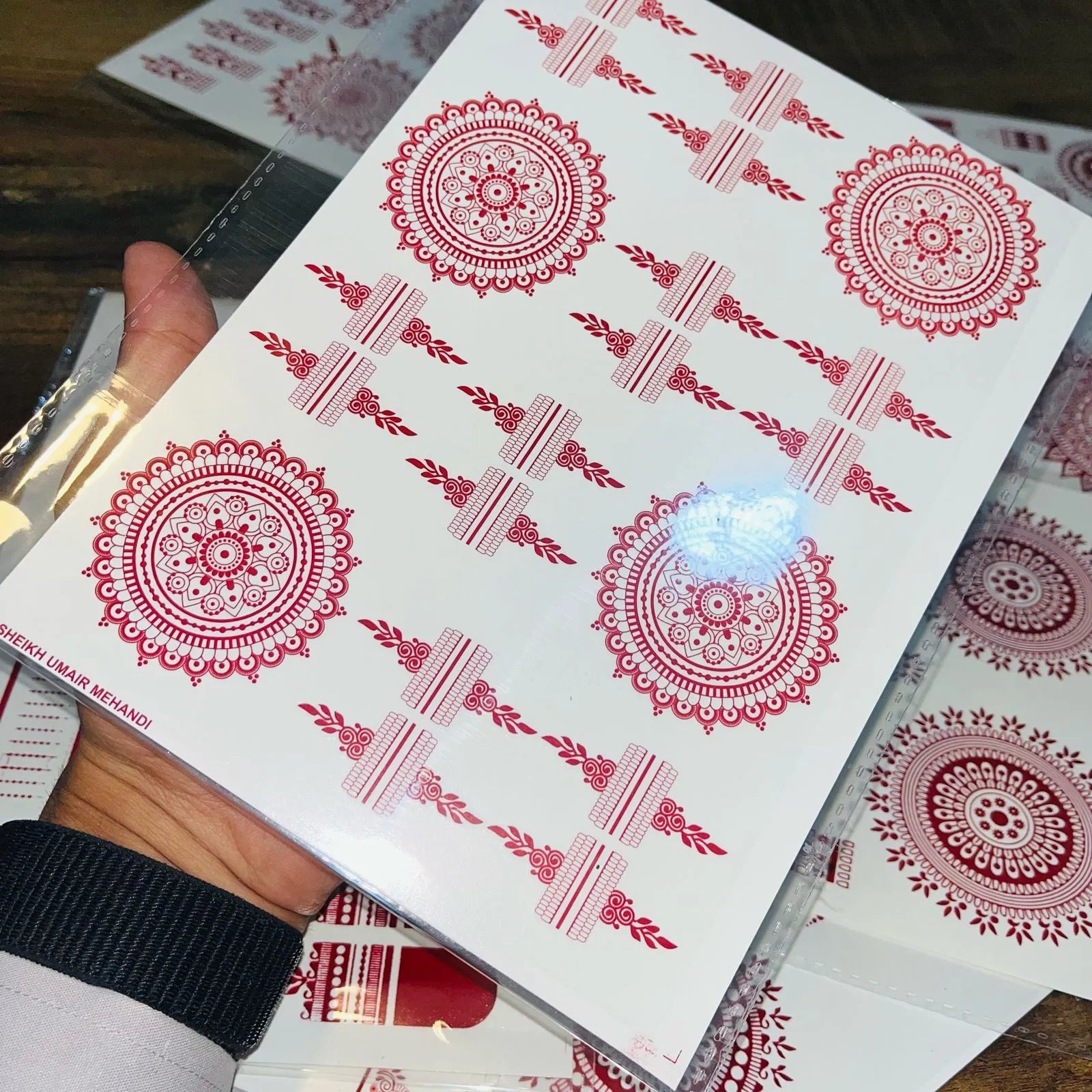 Simple Aesthetic Full Hand Sticker Tatto Mehndi