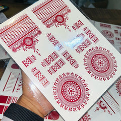 Simple Aesthetic Full Hand Sticker Tatto Mehndi