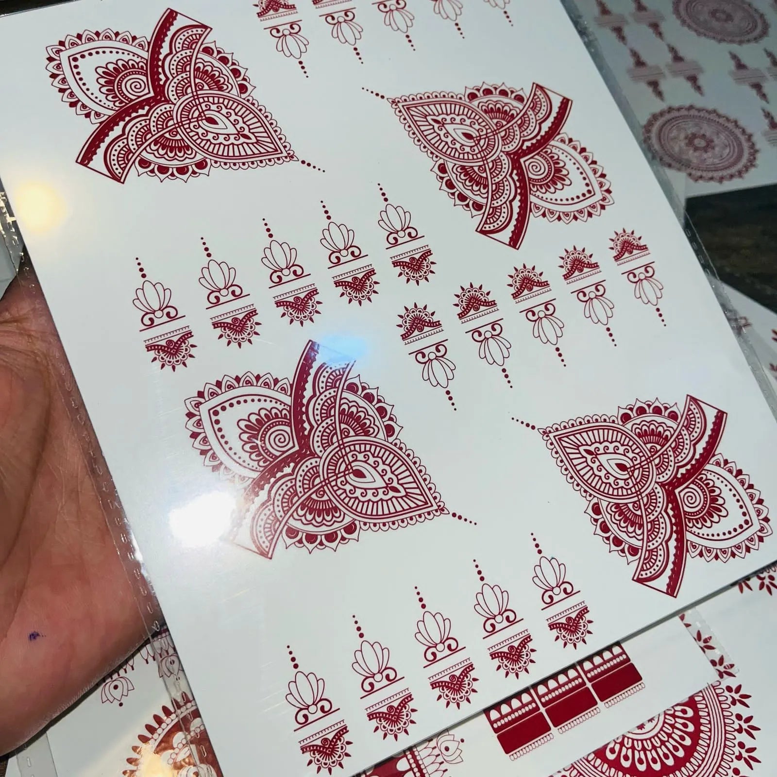 Simple Aesthetic Full Hand Sticker Tatto Mehndi
