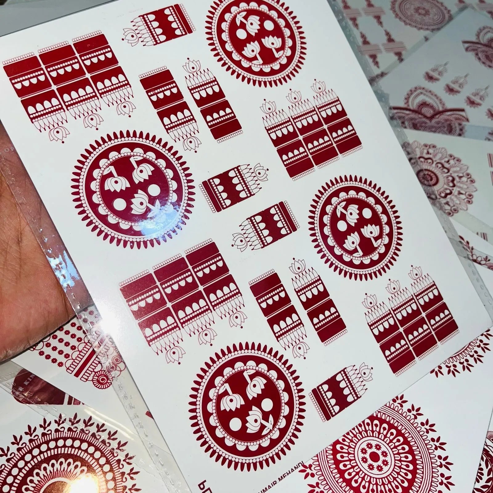 Simple Aesthetic Full Hand Sticker Tatto Mehndi