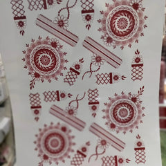 Waterproof Mehndi Tattoo Stickers – Red Henna Designs