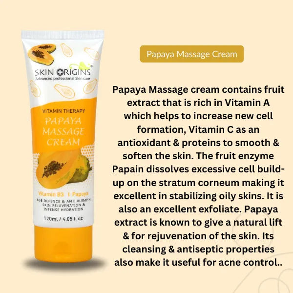 Skin Origins Papaya Massage Cream 120ml