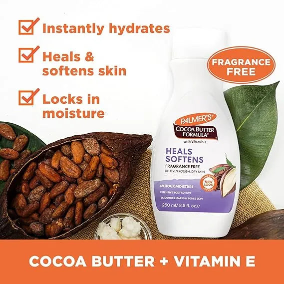Palmer’s Cocoa Butter Heals Softens Lotion Fragrance Free – 250ml