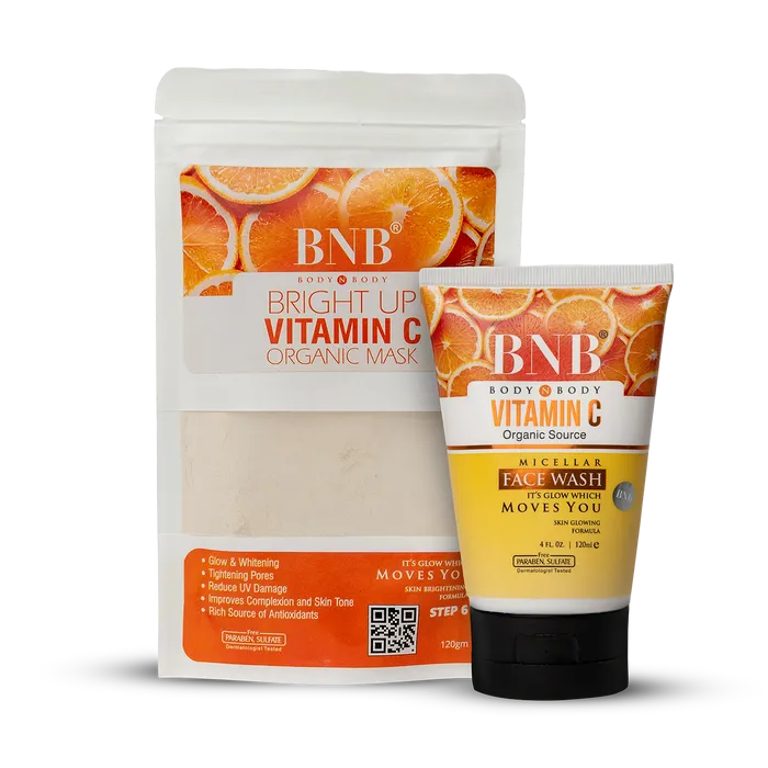 BNB Bright up Vitamin C Mask - 120gm & Face Wash - 120ml