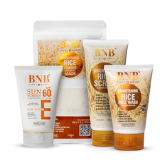 BNB Radiance Resurgence Bundle (Rice Extract Kit + Vitamin E SPF60 - 120ml)
