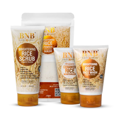 BNB Rice Bliss Bundle (Rice Extract Kit + Organic Rice Ceramide Moisturizer - 120ml)