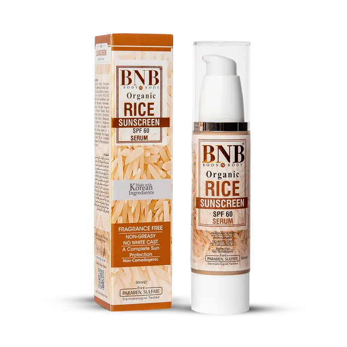 BNB Rice Extract Sunscreen SPF60 - 50ml