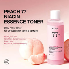 Anua - Peach 77 Niacin Essence Toner - 250ml (Made In Korea)