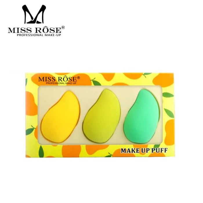Miss Rose Beauty Precision Makeup Puff – Pack of 3