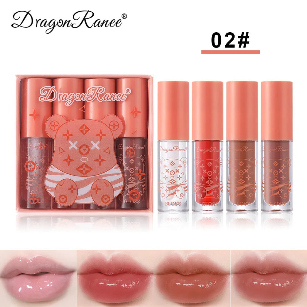 Dragon Ranee Shine Water Lip Gloss - 4 Pcs