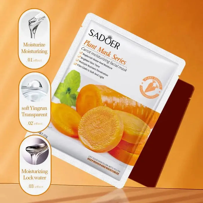 SADOER Carrot Moisturizing Face Sheet Mask - 25g