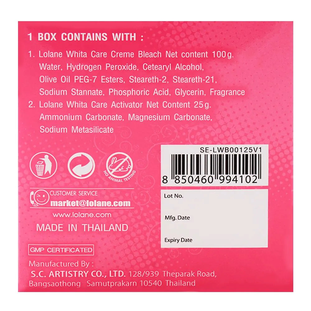 Lolane Whita Care Creme Bleach – 125g