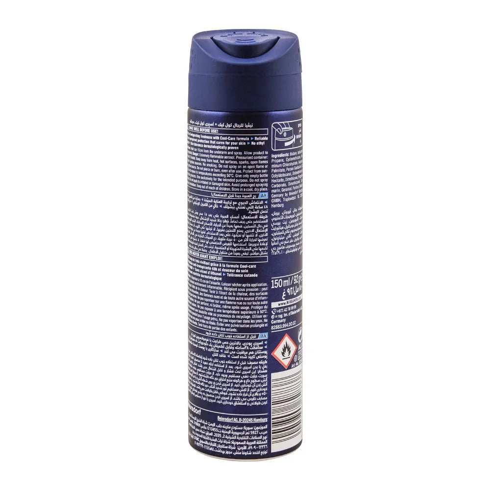 Nivea Men 48H Cool Kick Quick Dry Deodorant Spray - 150ml