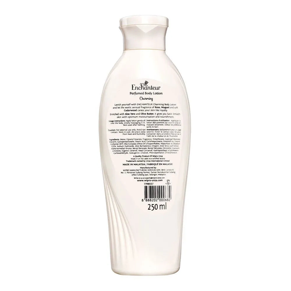 Enchanteur Satin Smooth Charming Perfumed Body Lotion - 250ml