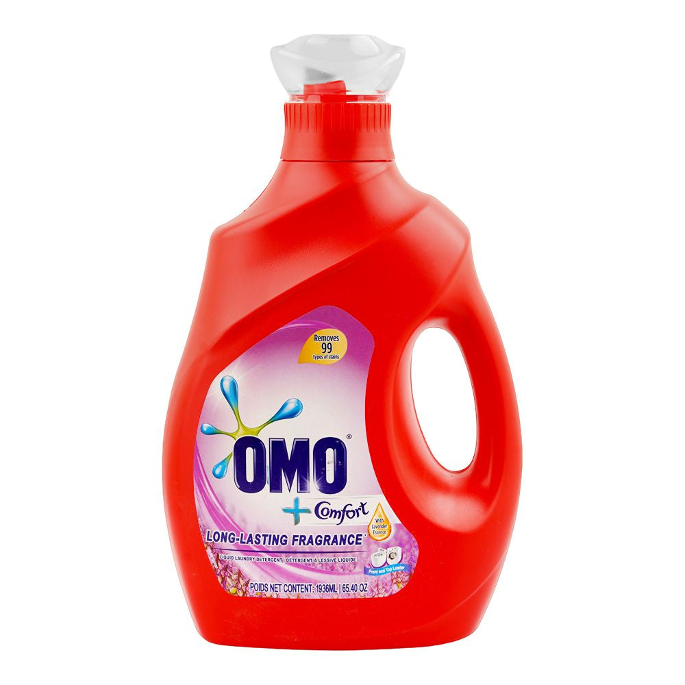 Omo + Comfort Long-Lasting Fragrance Liquid Laundry Detergent - 1936ml