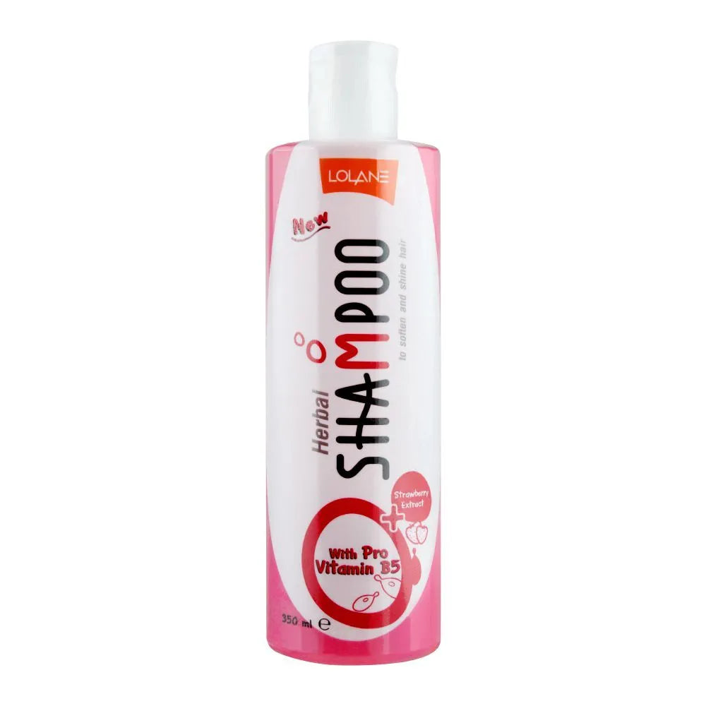 Lolane Pro-Vitamin B5 Strawberry Herbal Shampoo, 350ml