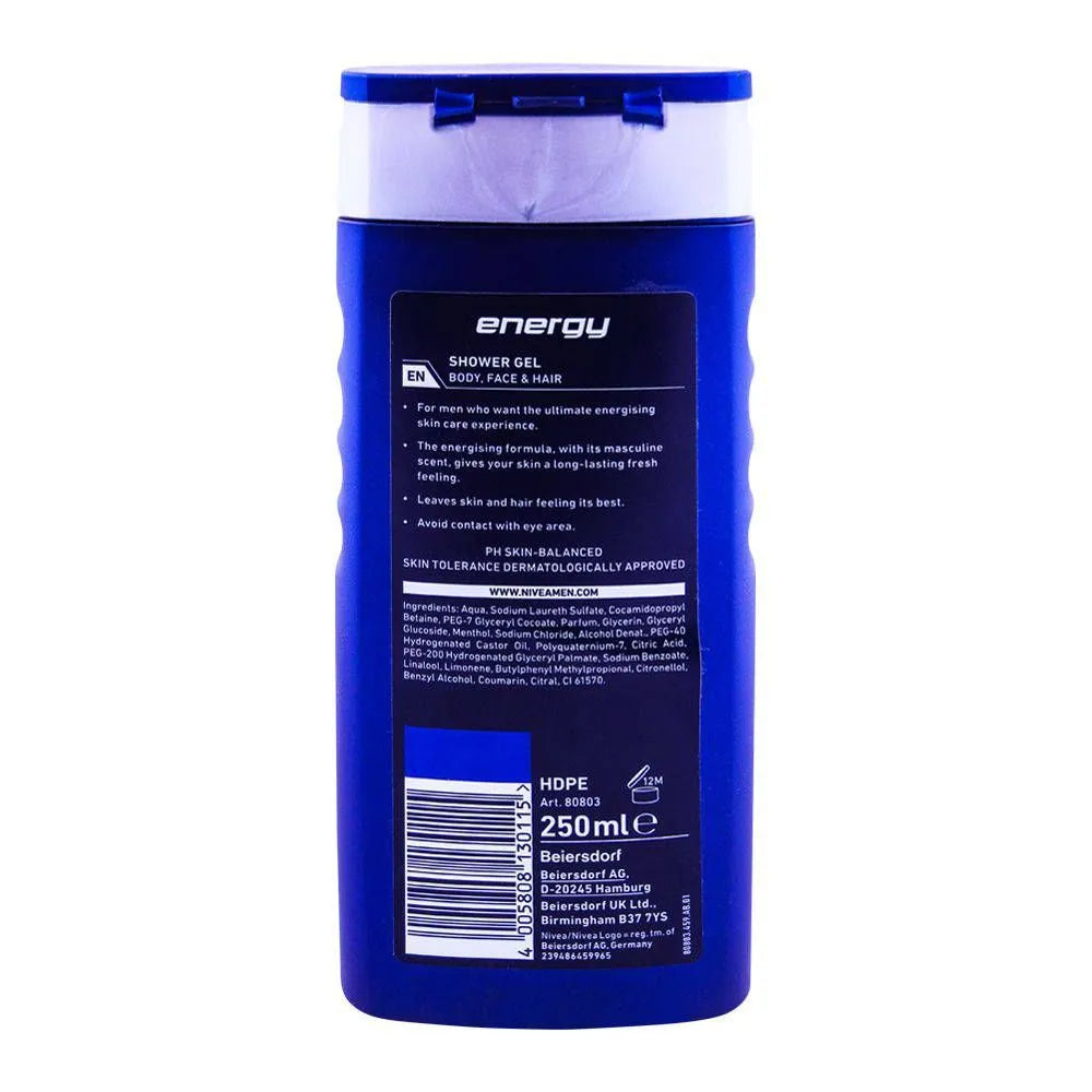 Nivea Men Energy 24H Fresh Effect Shower Gel - 250ml