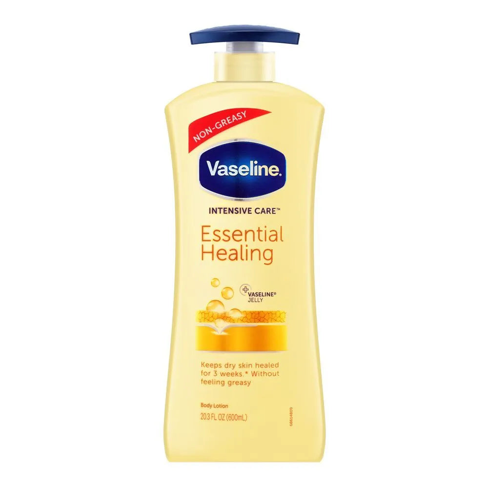 Vaseline Intensive Care Essential Healing Body Lotion, Pump - 600ml