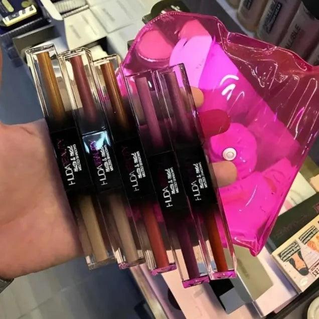 Huda Beauty 5 Combo Lipstick + Eye Shadow 2-in-1