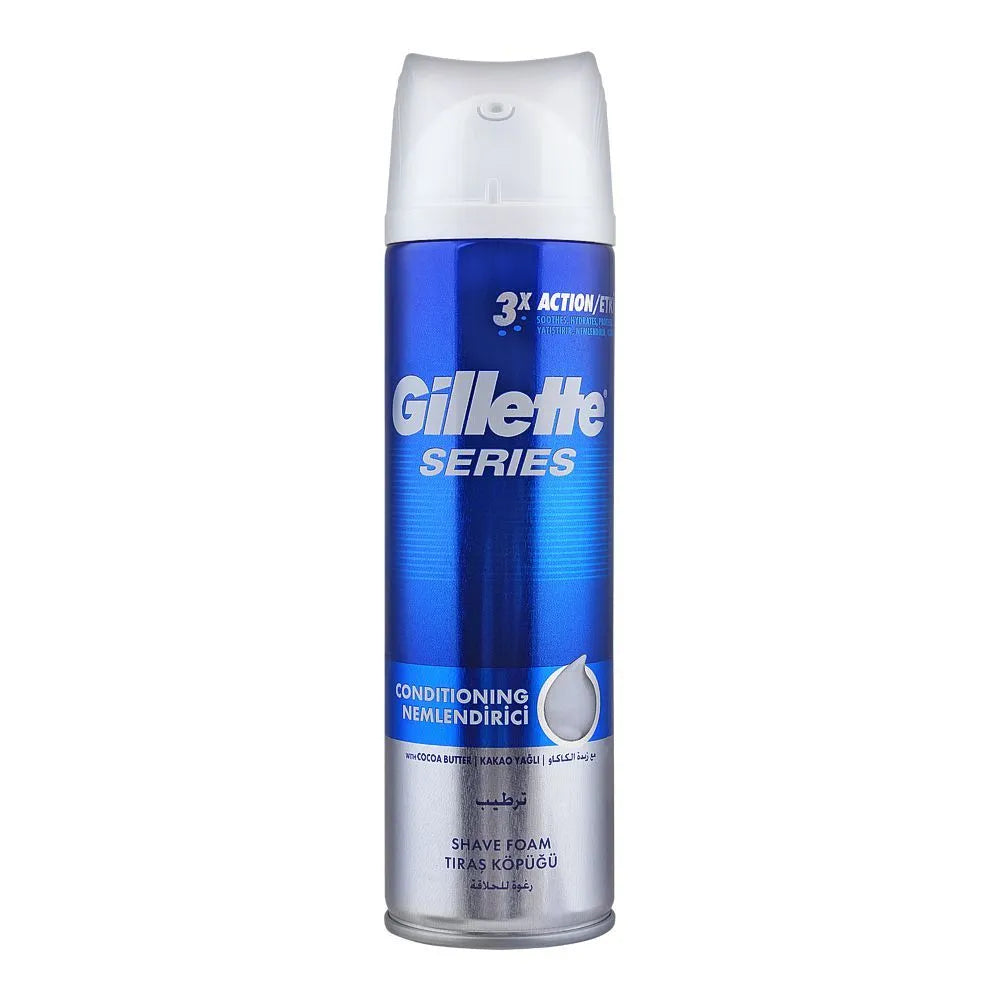 Gillette Series 3X Conditioning Shave Foam - 250 ml