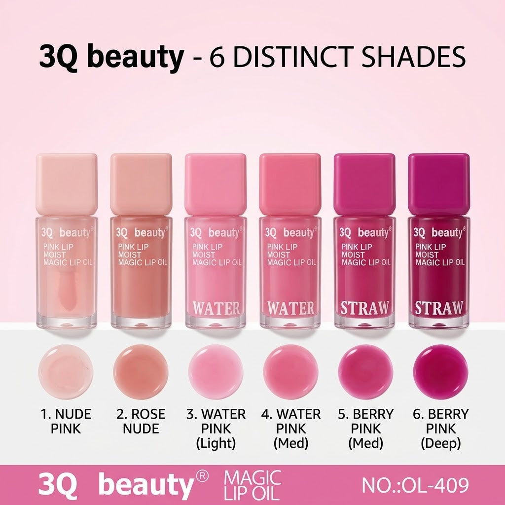 3Q Beauty Pink Lip Moist Magic Lip Oil