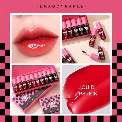 10 Pcs Dragon Kitty Liptint+ Lipgloss