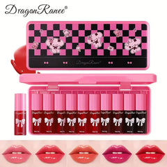 10 Pcs Dragon Kitty Liptint+ Lipgloss