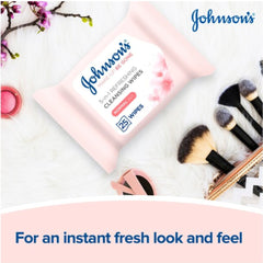 Johnson’s Make-up Be Gone 5-in-1 Refreshing Cleansing Wipes - 25-Pack