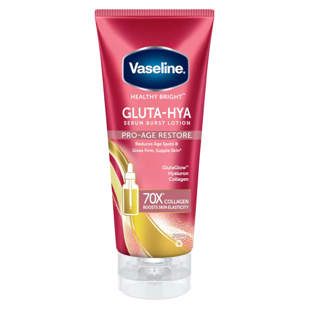 Vaseline Gluta-Hya Serum Burst Lotion Pro-Age Restore - Made in Thailand