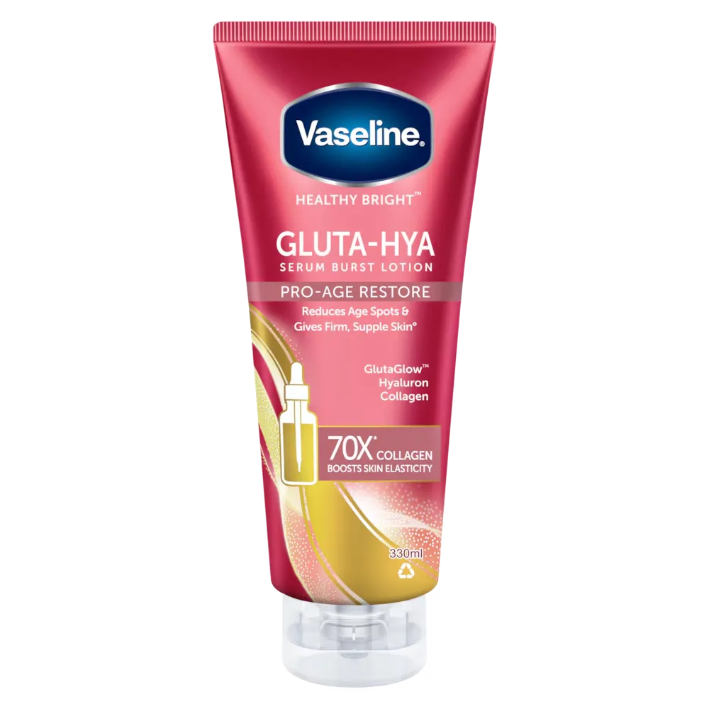 Vaseline Gluta-Hya Serum Burst Lotion Pro-Age Restore - Made in Thailand