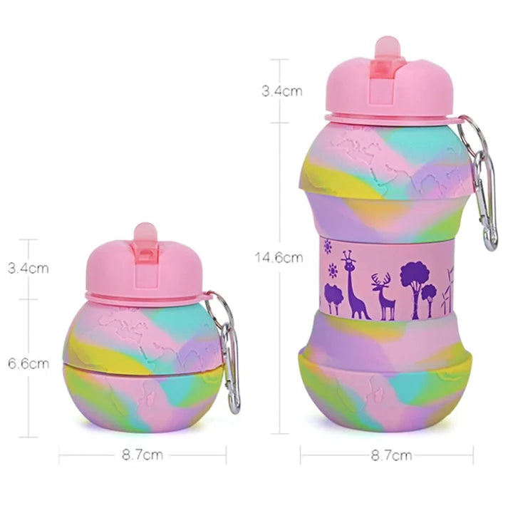 Silicone folding watter bottle